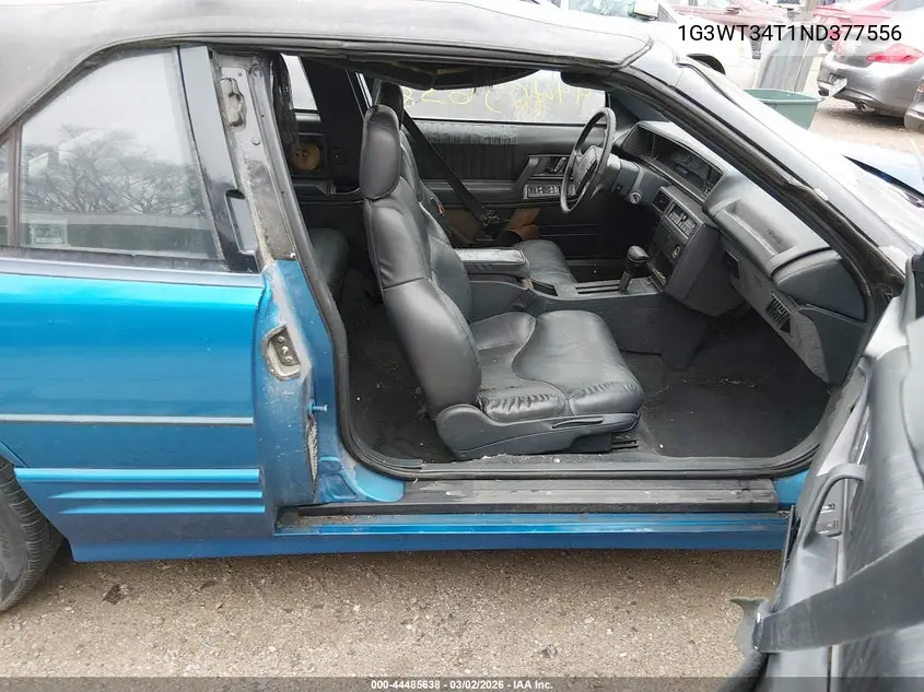 1992 Oldsmobile Cutlass Supreme VIN: 1G3WT34T1ND377556 Lot: 44485638