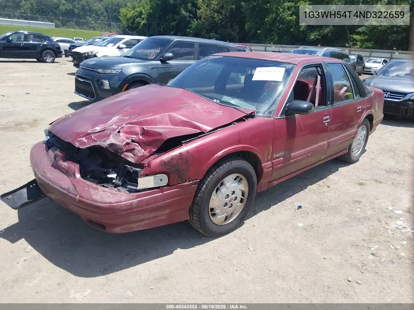 1992 Oldsmobile Cutlass Supreme S VIN: 1G3WH54T4ND322659 Lot: 45343353
