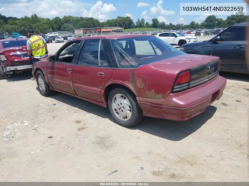 1992 Oldsmobile Cutlass Supreme S VIN: 1G3WH54T4ND322659 Lot: 45343353