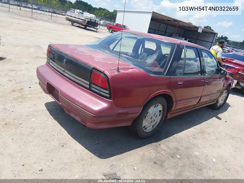 1992 Oldsmobile Cutlass Supreme S VIN: 1G3WH54T4ND322659 Lot: 45343353