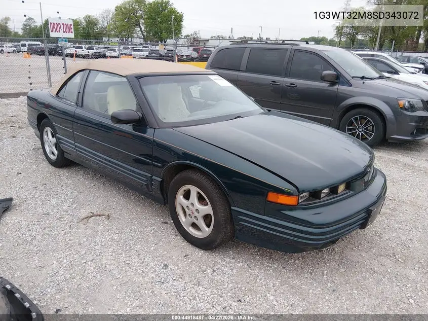 1995 Oldsmobile Cutlass Supreme VIN: 1G3WT32M8SD343072 Lot: 44918487