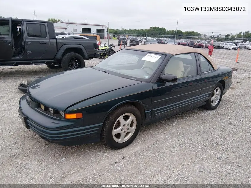 1995 Oldsmobile Cutlass Supreme VIN: 1G3WT32M8SD343072 Lot: 44918487