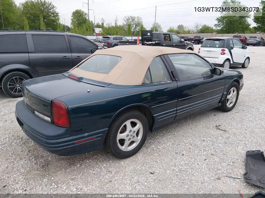 1995 Oldsmobile Cutlass Supreme VIN: 1G3WT32M8SD343072 Lot: 44918487