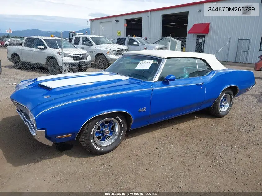 1970 Oldsmobile 442 VIN: 344670M266789 Lot: 45633736