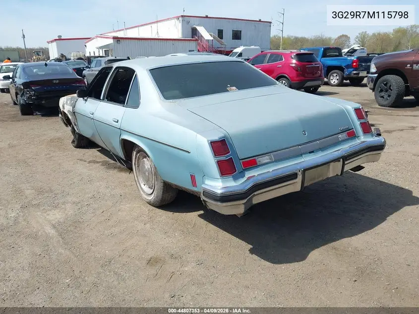 1977 Oldsmobile Cutlass VIN: 3G29R7M115798 Lot: 44807353