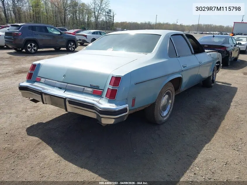 1977 Oldsmobile Cutlass VIN: 3G29R7M115798 Lot: 44807353