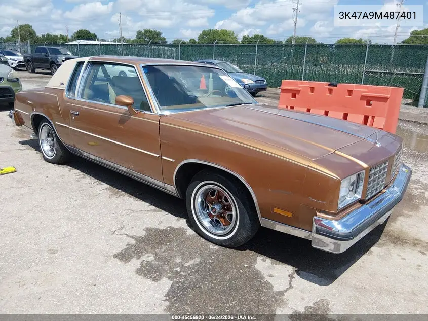 1979 Oldsmobile Cutlass VIN: 3K47A9M487401 Lot: 45456920