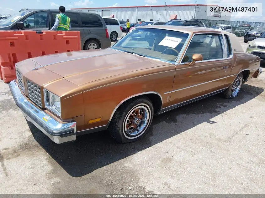 1979 Oldsmobile Cutlass VIN: 3K47A9M487401 Lot: 45456920