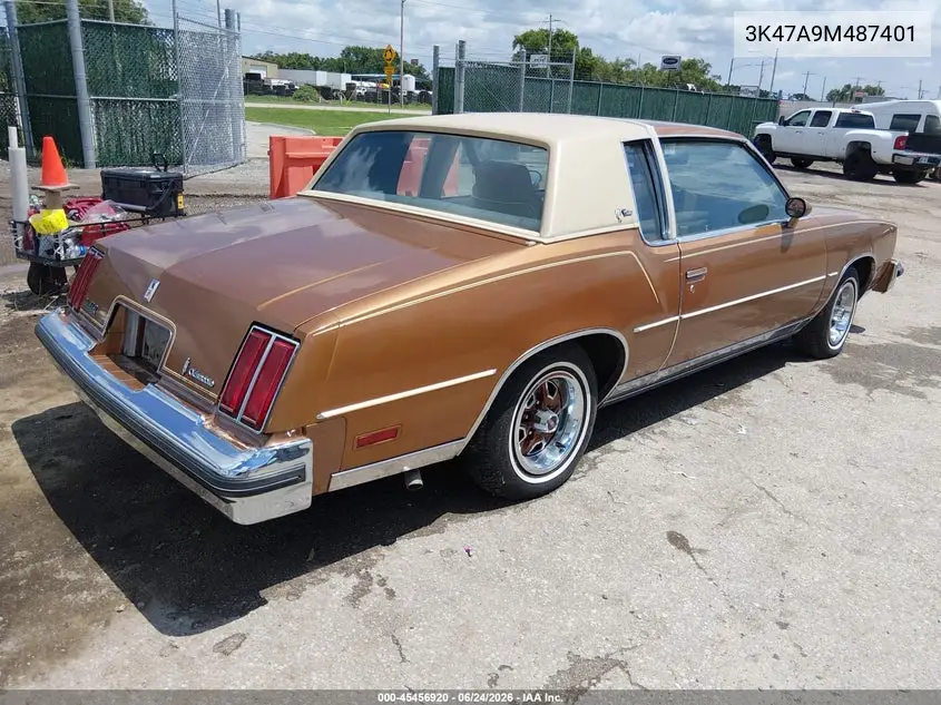 1979 Oldsmobile Cutlass VIN: 3K47A9M487401 Lot: 45456920