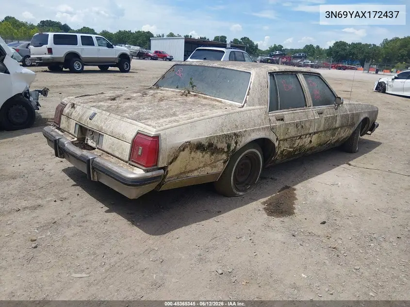 1980 Oldsmobile Cutlass VIN: 3N69YAX172437 Lot: 45365345