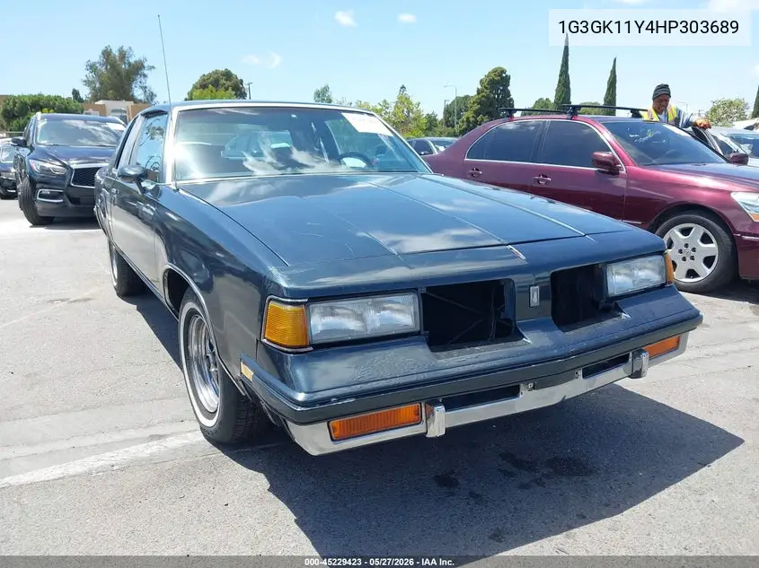 1987 Oldsmobile Cutlass Salon VIN: 1G3GK11Y4HP303689 Lot: 45229423