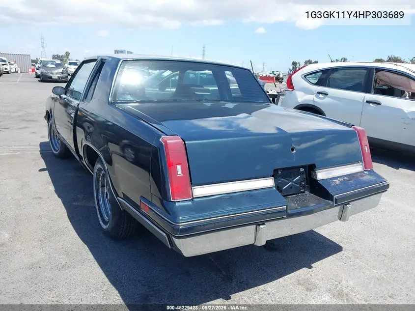 1987 Oldsmobile Cutlass Salon VIN: 1G3GK11Y4HP303689 Lot: 45229423