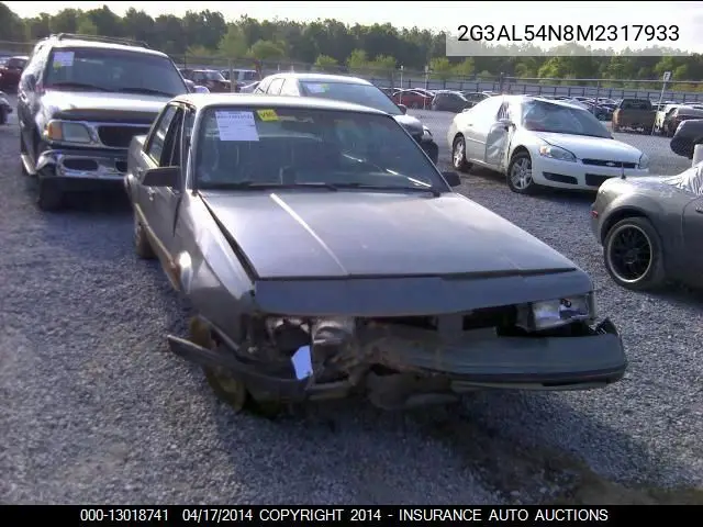 1991 Oldsmobile Cutlass Ciera VIN: 2G3AL54N8M2317933 Lot: 13018741