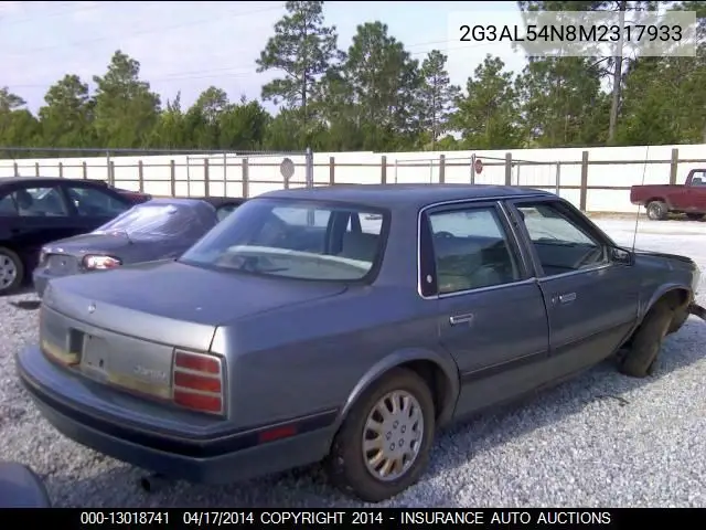 1991 Oldsmobile Cutlass Ciera VIN: 2G3AL54N8M2317933 Lot: 13018741