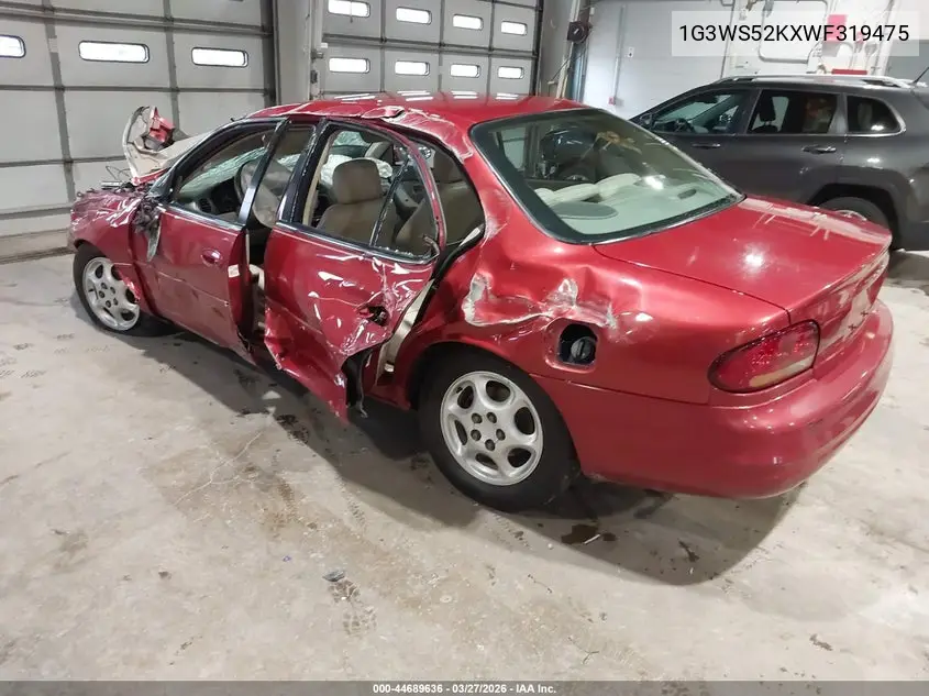1998 Oldsmobile Intrigue Gl VIN: 1G3WS52KXWF319475 Lot: 44689636