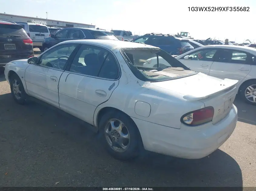 1999 Oldsmobile Intrigue Gls VIN: 1G3WX52H9XF355682 Lot: 45638091