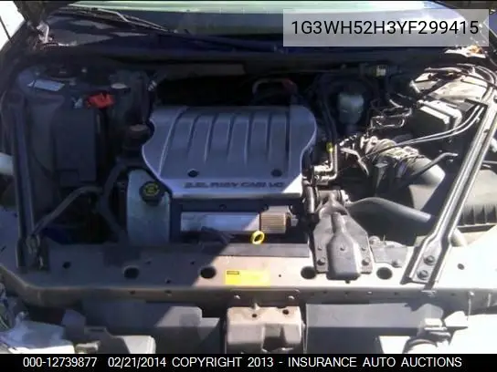 2000 Oldsmobile Intrigue Gx VIN: 1G3WH52H3YF299415 Lot: 12739877