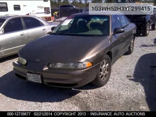 2000 Oldsmobile Intrigue Gx VIN: 1G3WH52H3YF299415 Lot: 12739877