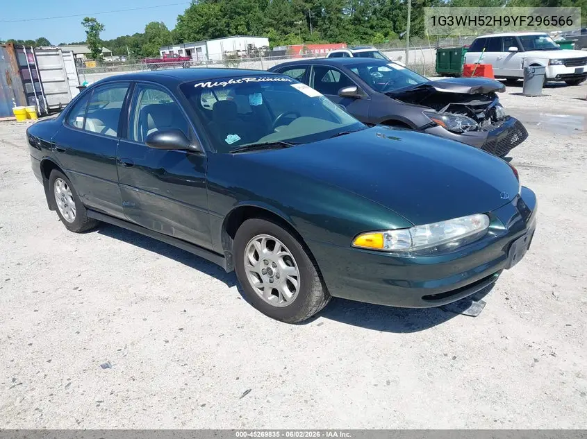 2000 Oldsmobile Intrigue Gx VIN: 1G3WH52H9YF296566 Lot: 45269835