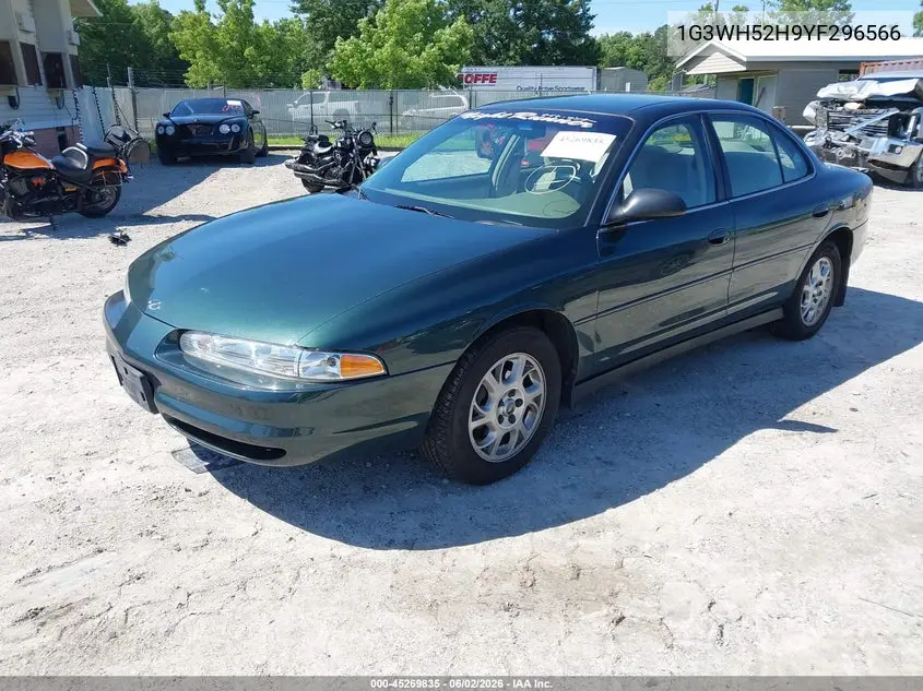 2000 Oldsmobile Intrigue Gx VIN: 1G3WH52H9YF296566 Lot: 45269835
