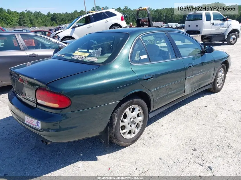 2000 Oldsmobile Intrigue Gx VIN: 1G3WH52H9YF296566 Lot: 45269835