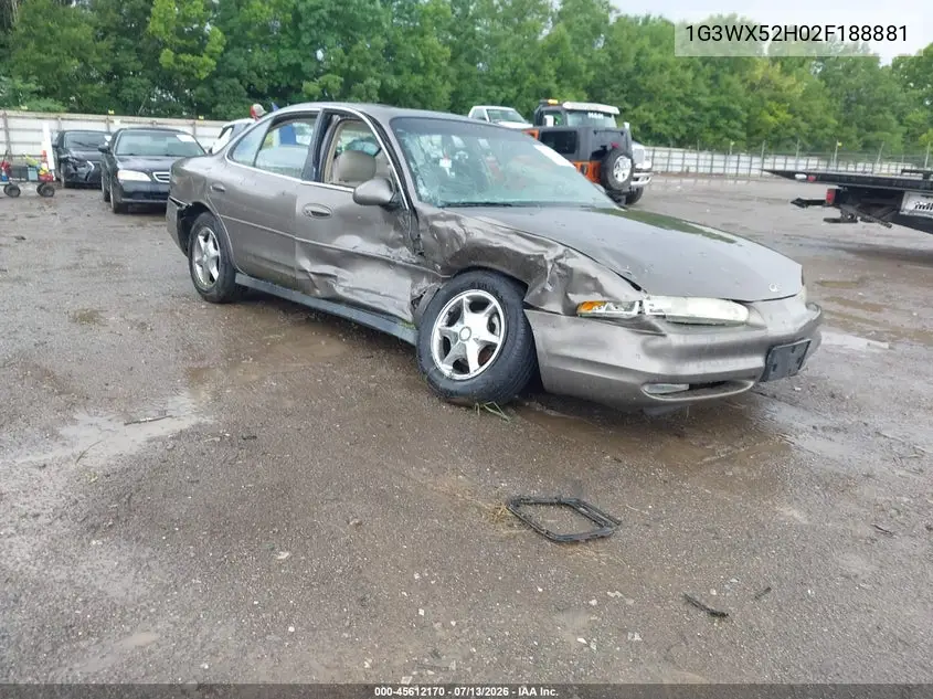 2002 Oldsmobile Intrigue Gls VIN: 1G3WX52H02F188881 Lot: 45612170