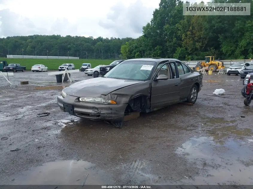 2002 Oldsmobile Intrigue Gls VIN: 1G3WX52H02F188881 Lot: 45612170