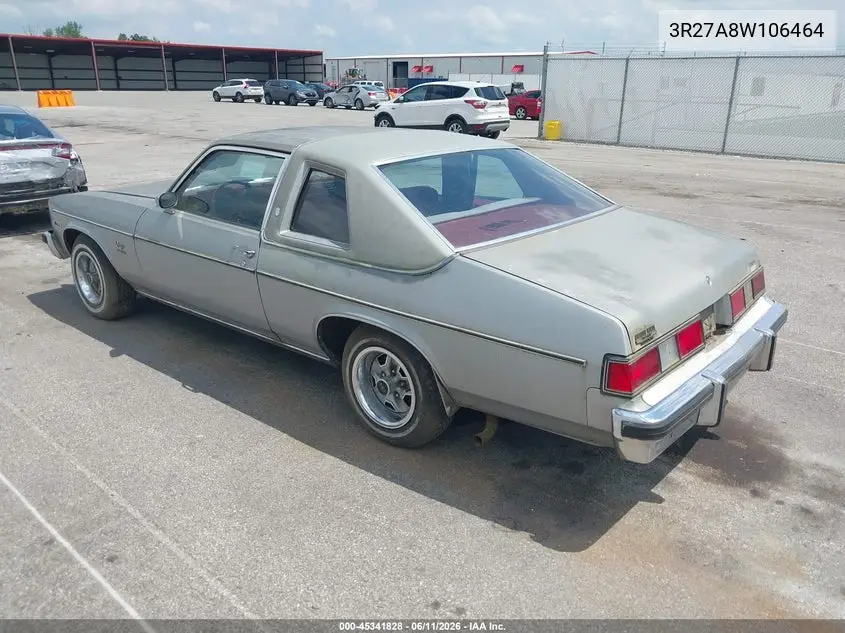 1978 Oldsmobile Omega VIN: 3R27A8W106464 Lot: 45341828