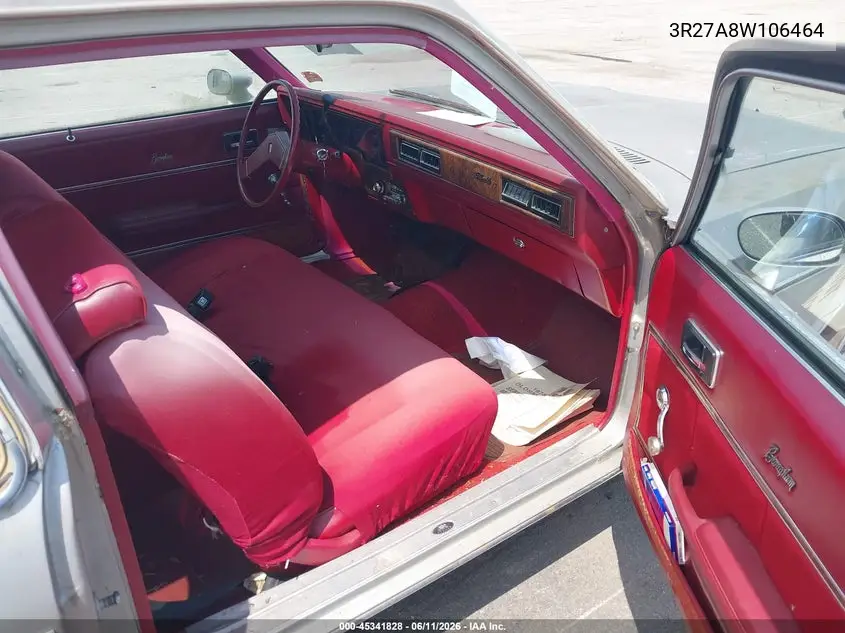 1978 Oldsmobile Omega VIN: 3R27A8W106464 Lot: 45341828