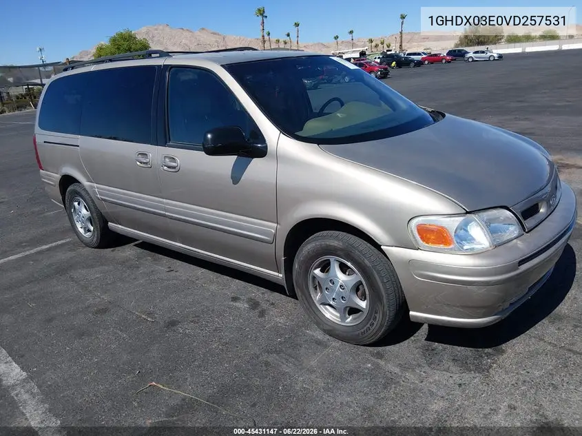 1997 Oldsmobile Silhouette Gl VIN: 1GHDX03E0VD257531 Lot: 45431147