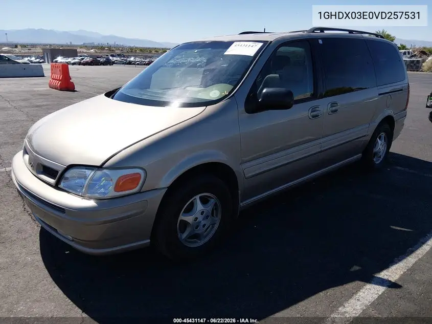 1997 Oldsmobile Silhouette Gl VIN: 1GHDX03E0VD257531 Lot: 45431147