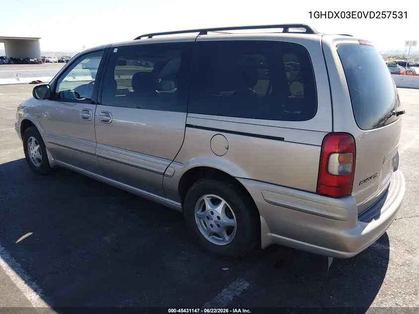 1997 Oldsmobile Silhouette Gl VIN: 1GHDX03E0VD257531 Lot: 45431147