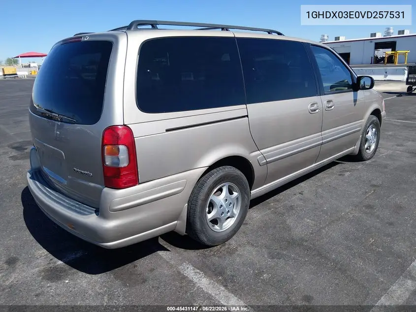 1997 Oldsmobile Silhouette Gl VIN: 1GHDX03E0VD257531 Lot: 45431147