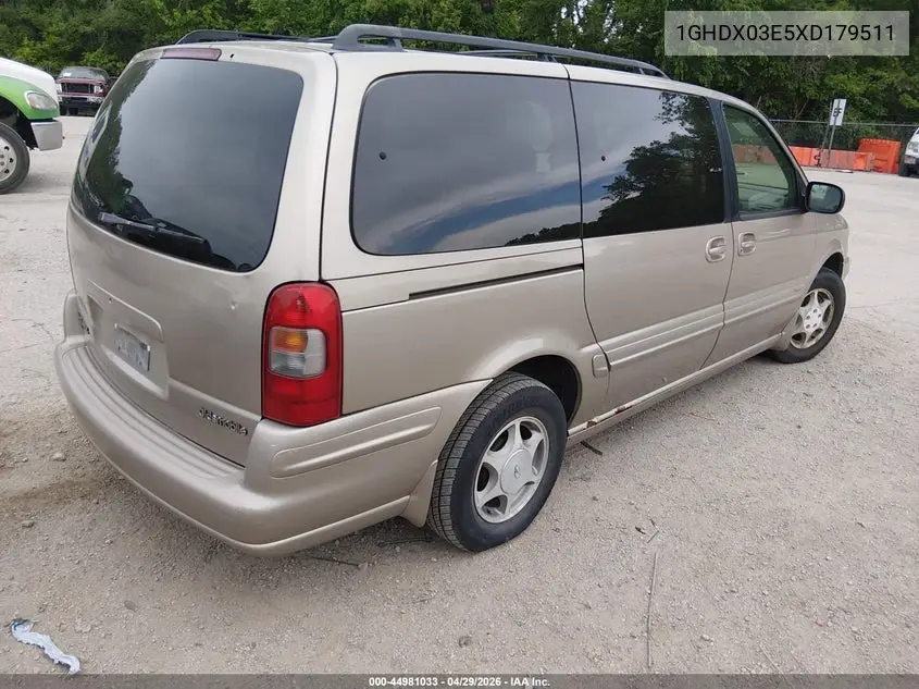 1999 Oldsmobile Silhouette Premiere Edition VIN: 1GHDX03E5XD179511 Lot: 44981033