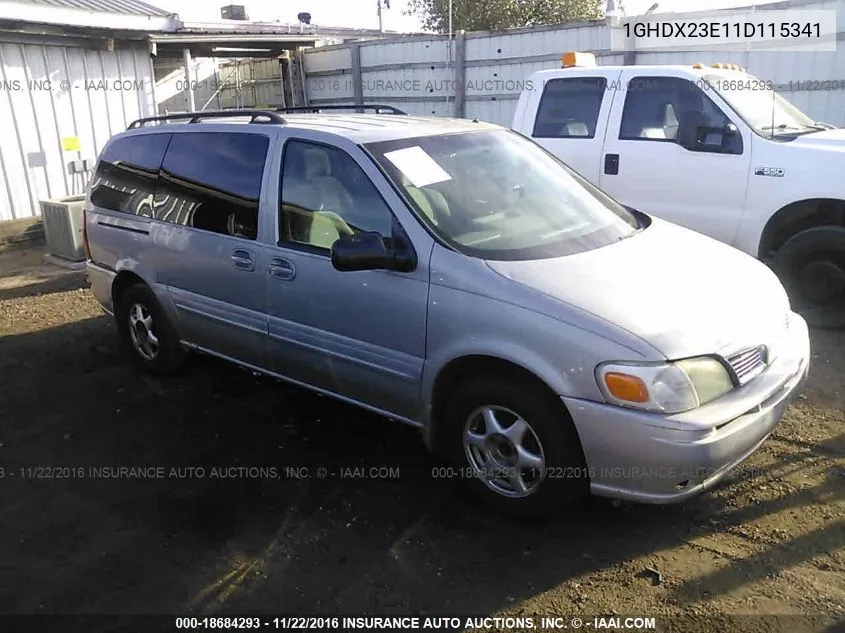 2001 Oldsmobile Silhouette Economy VIN: 1GHDX23E11D115341 Lot: 18684293