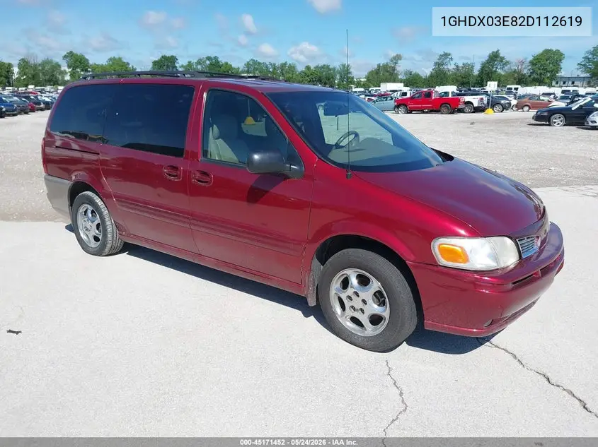 2002 Oldsmobile Silhouette Gls VIN: 1GHDX03E82D112619 Lot: 45171452