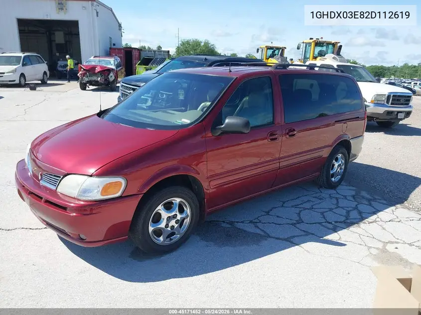 2002 Oldsmobile Silhouette Gls VIN: 1GHDX03E82D112619 Lot: 45171452