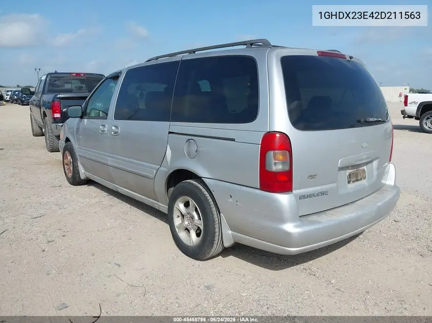 2002 Oldsmobile Silhouette Gl VIN: 1GHDX23E42D211563 Lot: 45468796
