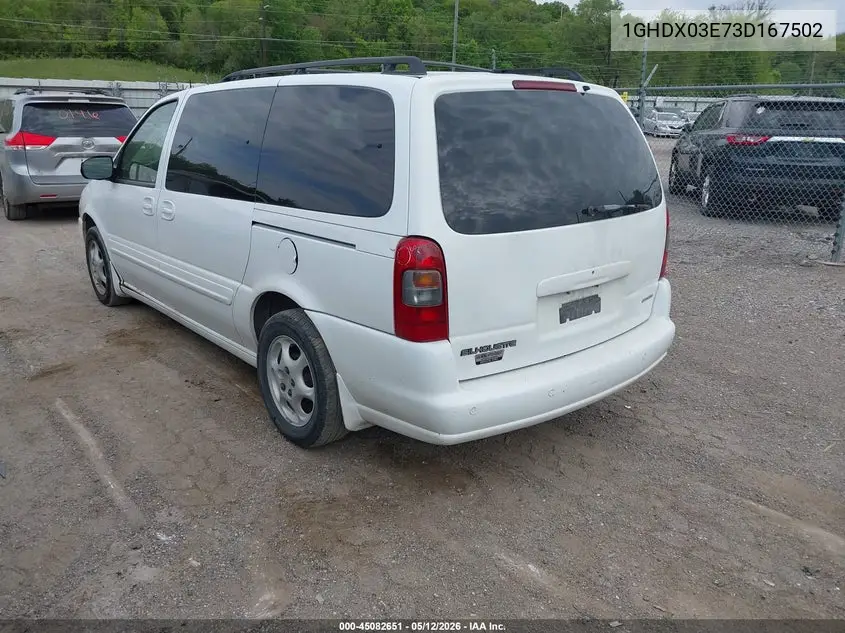 2003 Oldsmobile Silhouette Gls VIN: 1GHDX03E73D167502 Lot: 45082651