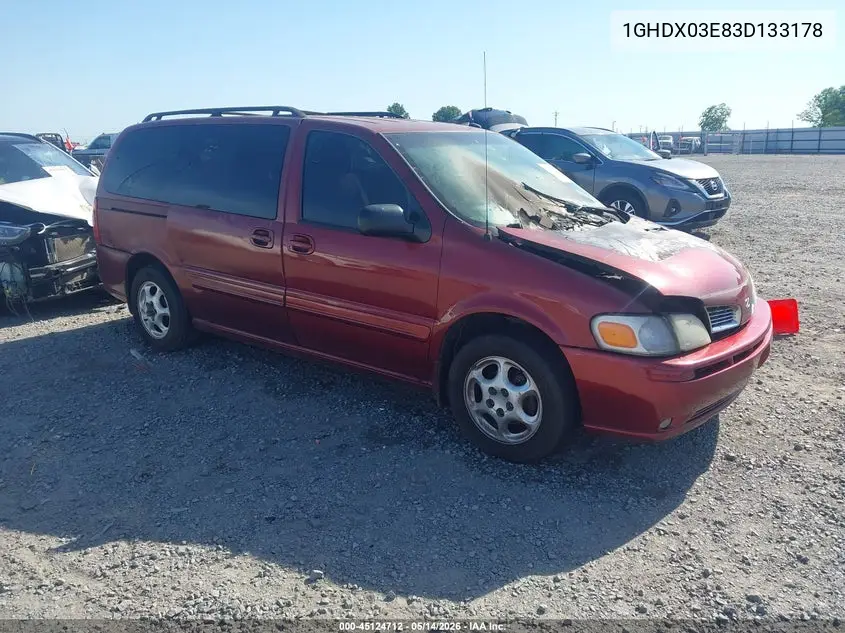 2003 Oldsmobile Silhouette Gl VIN: 1GHDX03E83D133178 Lot: 45124712