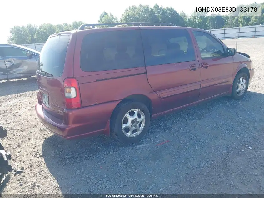 2003 Oldsmobile Silhouette Gl VIN: 1GHDX03E83D133178 Lot: 45124712