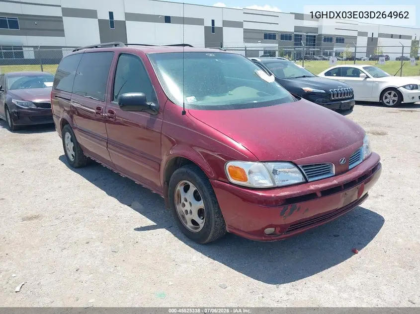 2003 Oldsmobile Silhouette Gl VIN: 1GHDX03E03D264962 Lot: 45525338