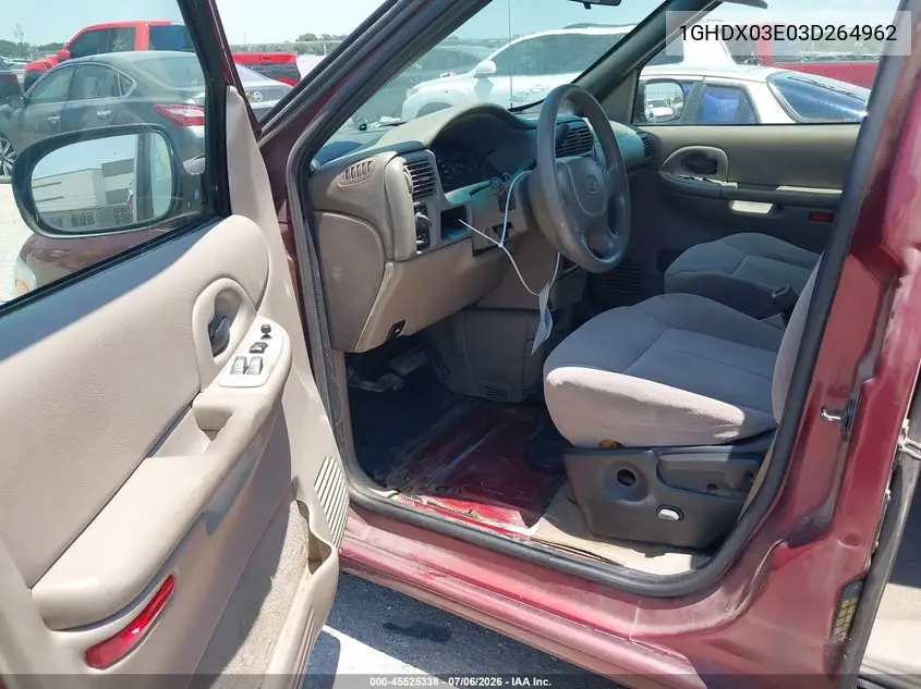 2003 Oldsmobile Silhouette Gl VIN: 1GHDX03E03D264962 Lot: 45525338