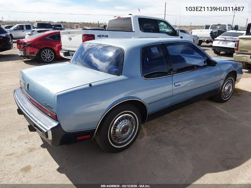 1987 Oldsmobile Toronado Brougham VIN: 1G3EZ1139HU311487 Lot: 44369820