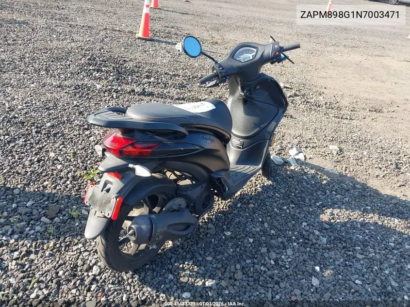 2022 Piaggio Liberty 150/150 S/150 Baci Perugina VIN: ZAPM898G1N7003471 Lot: 45483321