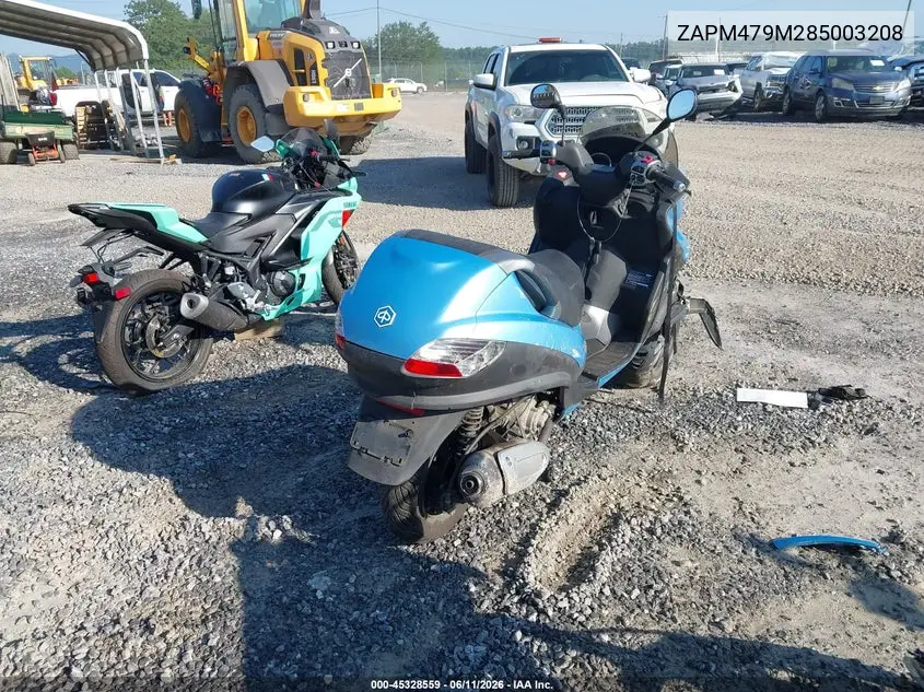 2008 Piaggio Mp3 250 VIN: ZAPM479M285003208 Lot: 45328559