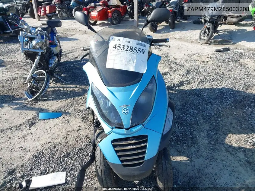 2008 Piaggio Mp3 250 VIN: ZAPM479M285003208 Lot: 45328559