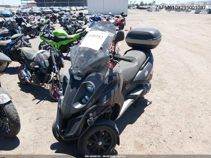 2009 Piaggio Mp3 500 VIN: ZAPM610X295001037 Lot: 45486182