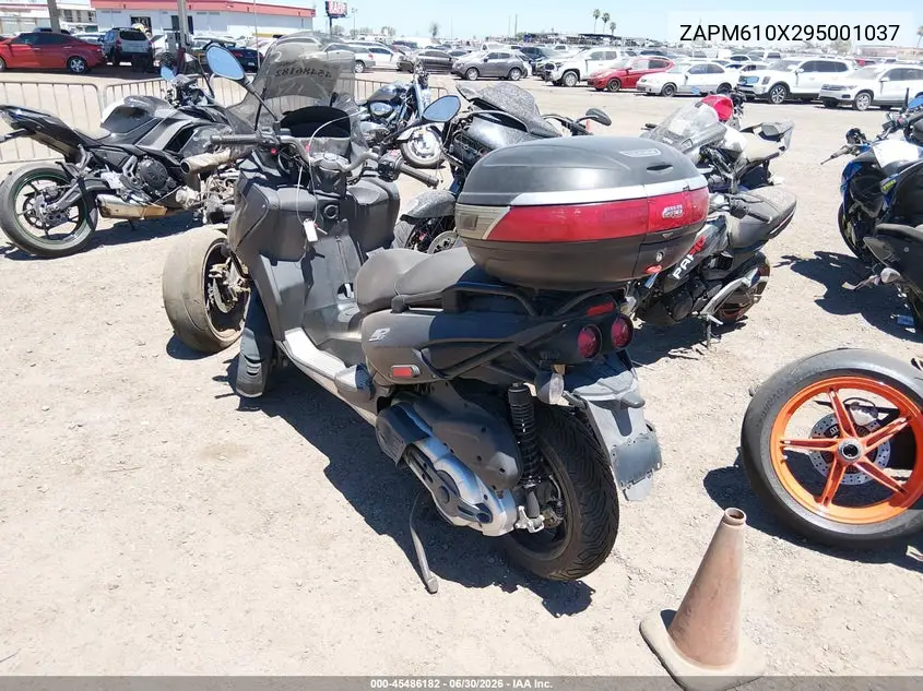 2009 Piaggio Mp3 500 VIN: ZAPM610X295001037 Lot: 45486182