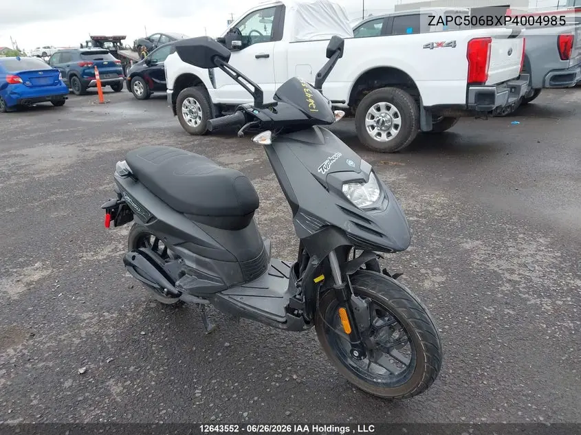 2023 Piaggio Typhoon VIN: ZAPC506BXP4004985 Lot: 12643552